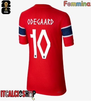 Norvegia Martin Odegaard #10 Prima Maglia Femmina Mondiali 2026 Manica Corta